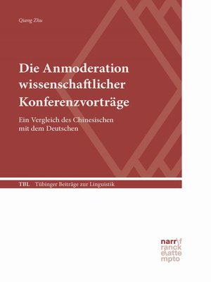 cover image of Die Anmoderation wissenschaftlicher Konferenzvorträge